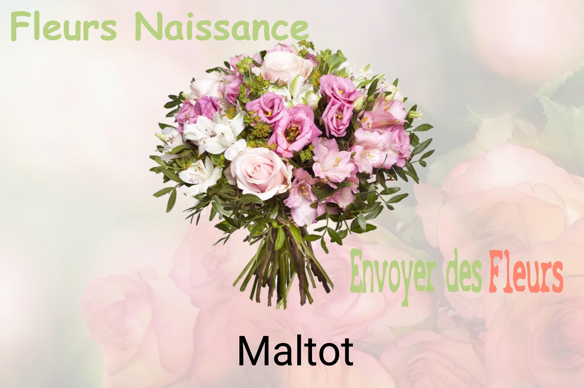 Bouquet de fleurs de naissance livré à Maltot